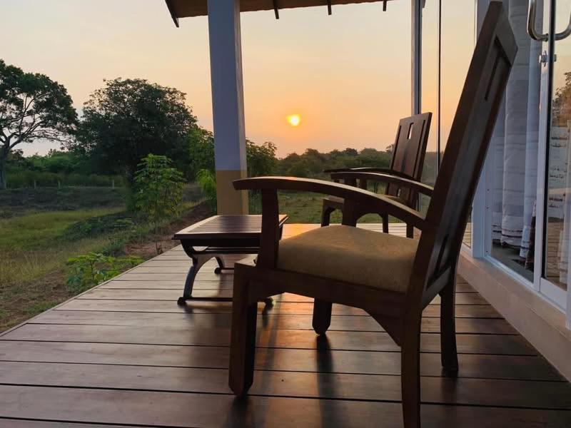 Thihawa Eco Huts Yala Bed and Breakfast Tissamaharama Buitenkant foto