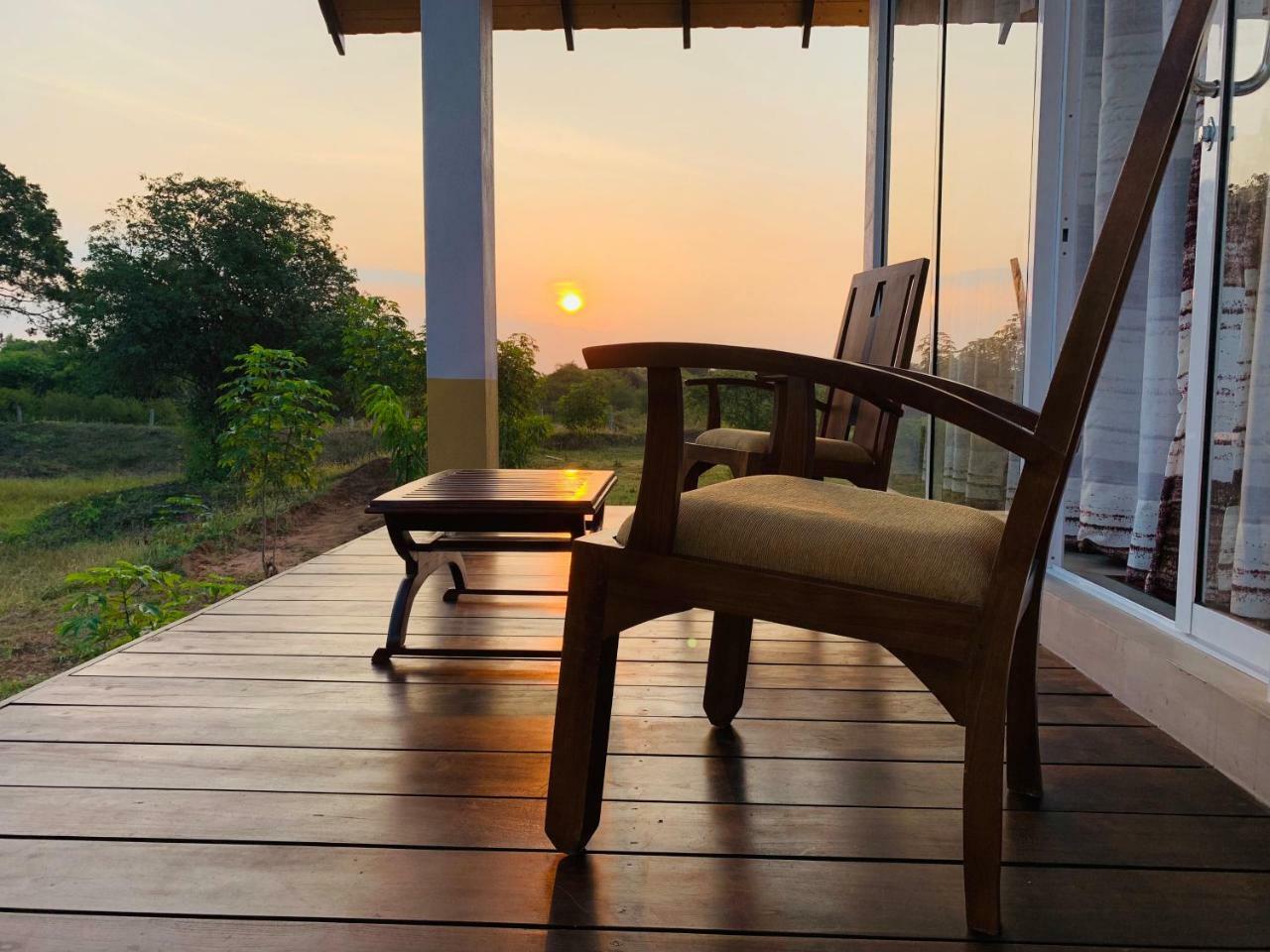 Thihawa Eco Huts Yala Bed and Breakfast Tissamaharama Buitenkant foto